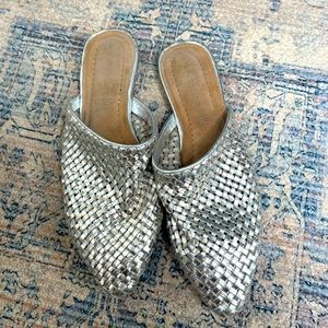 jeffry campbell woven leather mule